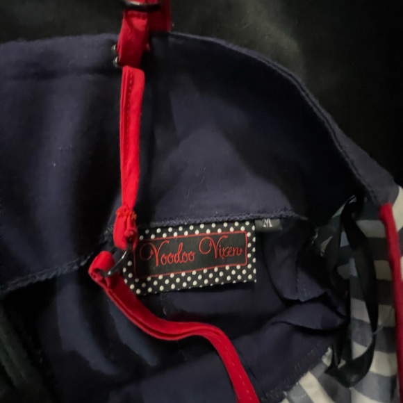 Voodoo vixen stripe dress size M - Picture 5 of 9